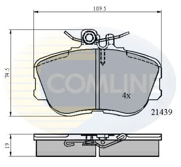 Comline - Гальмівні колодки до дисків COMLINE CBP0503