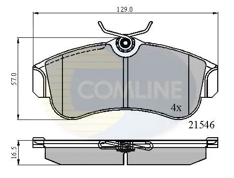 Comline - Гальмівні колодки до дисків COMLINE CBP0566 (фото 1)