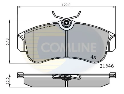 Comline - Гальмівні колодки до дисків COMLINE CBP0566