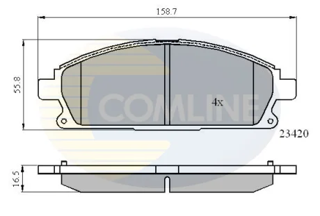 Comline - Гальмівні колодки до дисків COMLINE CBP0591