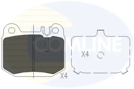 Comline - Гальмівні колодки до дисків COMLINE CBP06025
