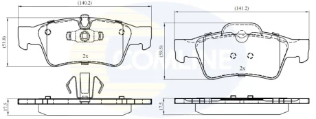 Comline - Гальмівні колодки до дисків COMLINE CBP06059