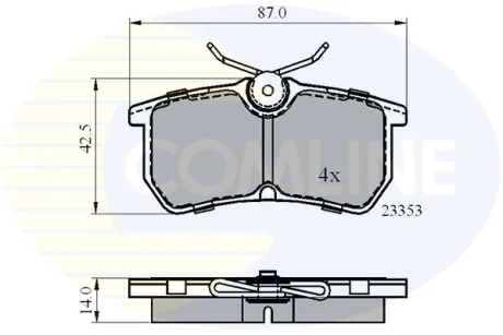 Comline - Гальмівні колодки до дисків COMLINE CBP0705
