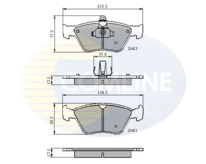 Comline - Гальмівні колодки до дисків COMLINE CBP0738