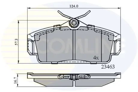 Автозапчасть COMLINE CBP0740