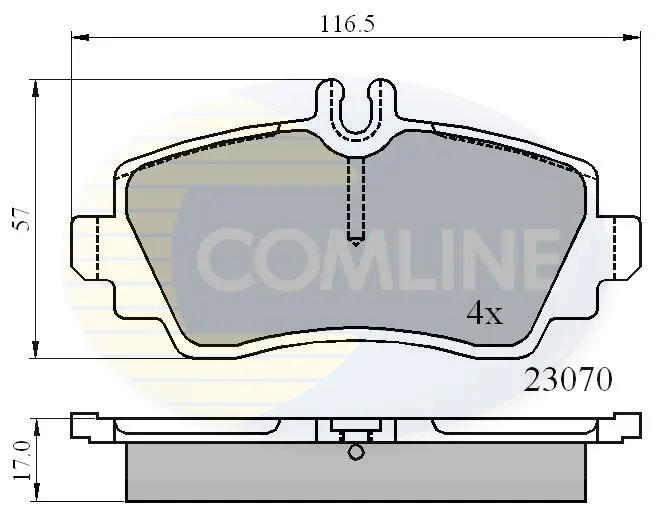 Comline - Гальмівні колодки до дисків COMLINE CBP0748 (фото 1)