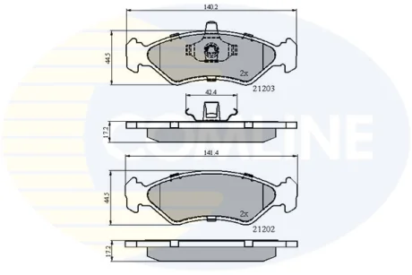 Автозапчасть COMLINE CBP0876