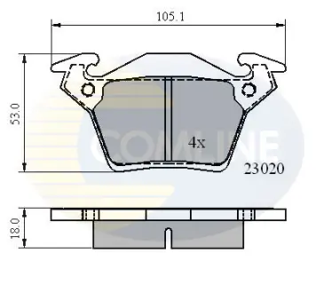 Автозапчасть COMLINE CBP0888