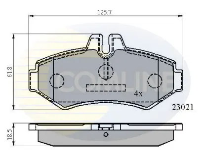 Автозапчасть COMLINE CBP0914