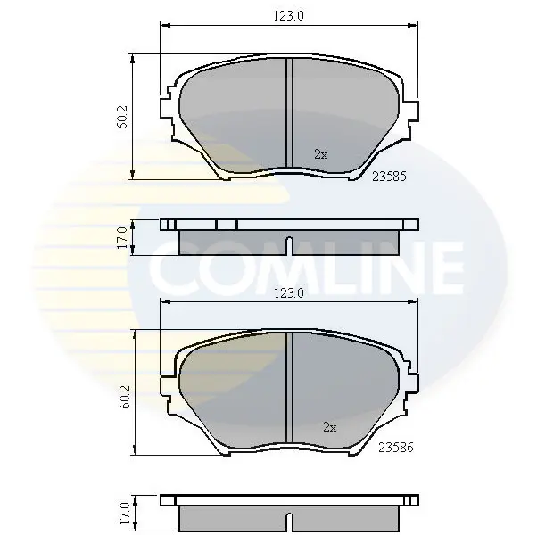 Comline - Гальмівні колодки до дисків COMLINE CBP0944 (фото 1)