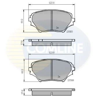 Comline - Гальмівні колодки до дисків COMLINE CBP0944