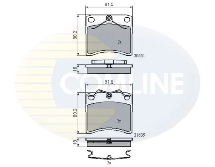 Comline - Гальмівні колодки до дисків COMLINE CBP0953