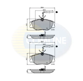 Comline - Гальмівні колодки до дисків COMLINE CBP11001