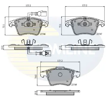 Автозапчасть COMLINE CBP11312