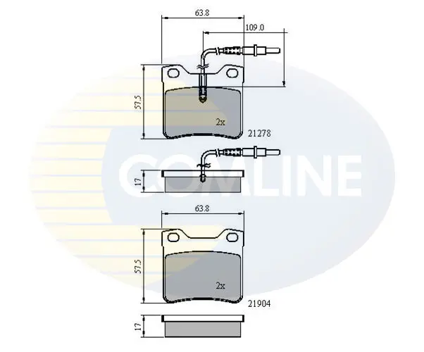 Comline - Гальмівні колодки до дисків COMLINE CBP1455 (фото 1)