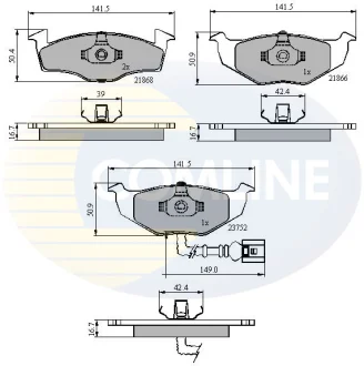 Comline - Гальмівні колодки до дисків COMLINE CBP1707