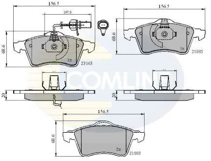 Автозапчасть COMLINE CBP1852
