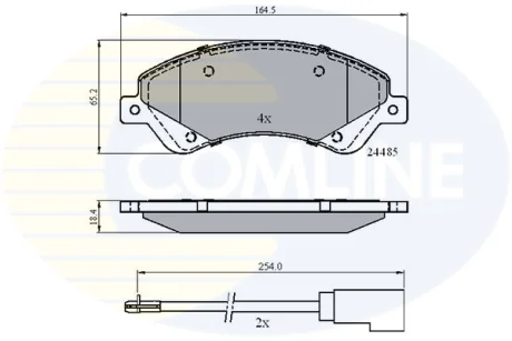 Comline - Гальмівні колодки до дисків COMLINE CBP21511