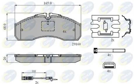 Автозапчасть COMLINE CBP21735