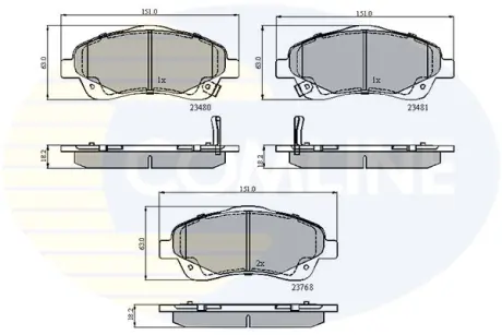 Автозапчасть COMLINE CBP31140