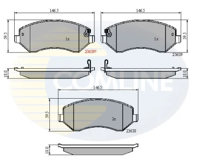 Автозапчасть COMLINE CBP31162