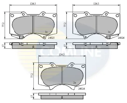 Автозапчасть COMLINE CBP31201