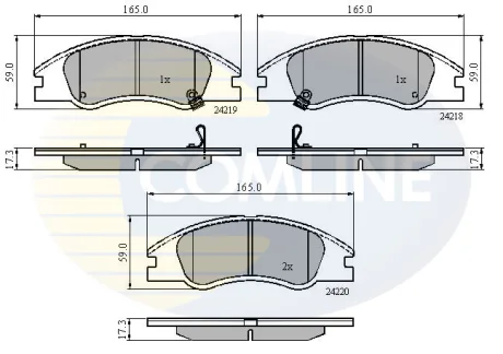 Comline - Гальмівні колодки до дисків COMLINE CBP31321