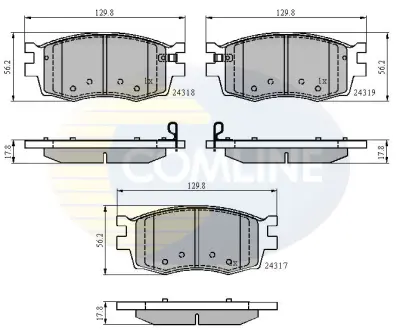 Автозапчасть COMLINE CBP31519