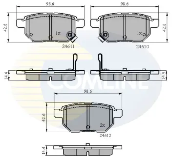 Автозапчасть COMLINE CBP31579