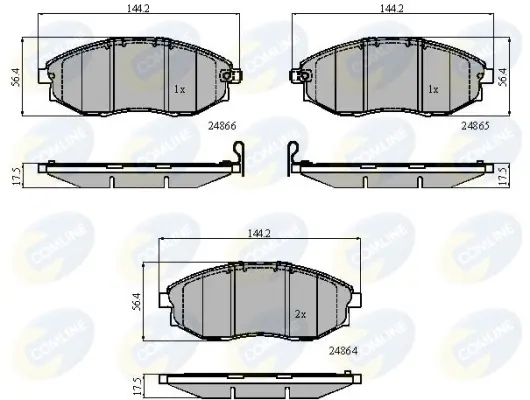 Comline - Гальмівні колодки до дисків COMLINE CBP31585 (фото 1)