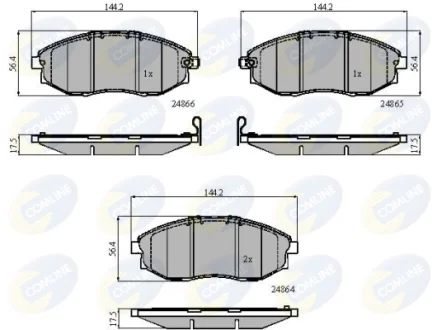 Comline - Гальмівні колодки до дисків COMLINE CBP31585