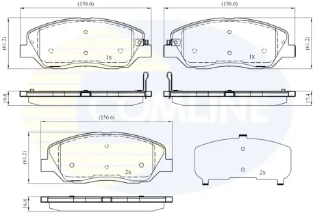 Автозапчасть COMLINE CBP31676