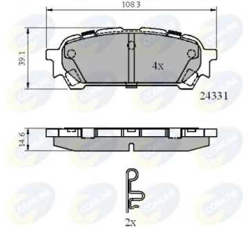 Comline - Гальмівні колодки до дисків COMLINE CBP31775