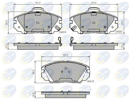 Comline - Гальмівні колодки до дисків COMLINE CBP31788