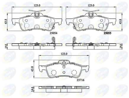 Comline - Гальмівні колодки до дисків COMLINE CBP32204