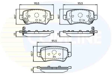 Comline - Гальмівні колодки до дисків COMLINE CBP32239