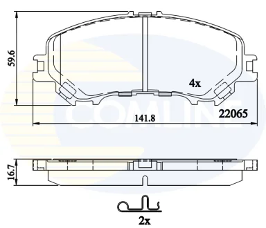 Comline - Гальмівні колодки до дисків COMLINE CBP32304
