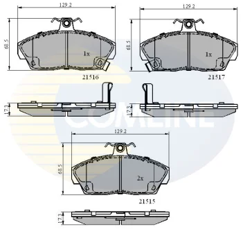 Comline - Гальмівні колодки до дисків COMLINE CBP3232