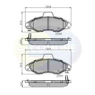 Comline - Гальмівні колодки до дисків COMLINE CBP3393