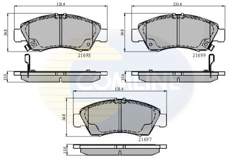 Comline - Гальмівні колодки до дисків COMLINE CBP3556
