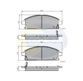 Comline - Гальмівні колодки до дисків COMLINE CBP3591
