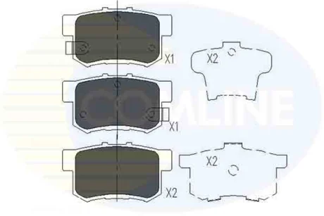 Comline - Гальмівні колодки до дисків COMLINE CBP36049