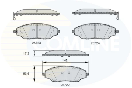 Comline - Гальмівні колодки до дисків COMLINE CBP36083