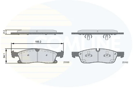 Comline - Гальмівні колодки до дисків COMLINE CBP36133