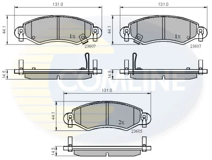 Comline - Гальмівні колодки до дисків COMLINE CBP3893