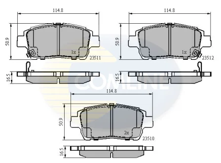 Comline - Гальмівні колодки до дисків COMLINE CBP3901