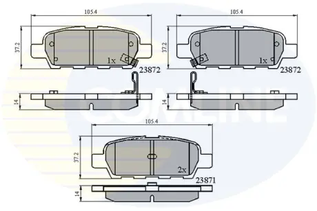 Автозапчасть COMLINE CBP3912