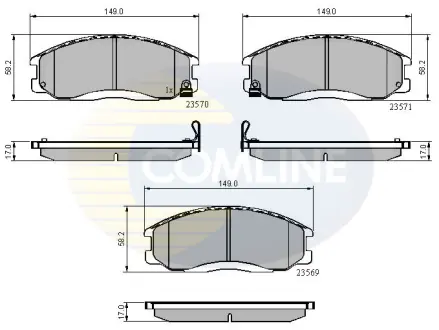 Автозапчасть COMLINE CBP3938