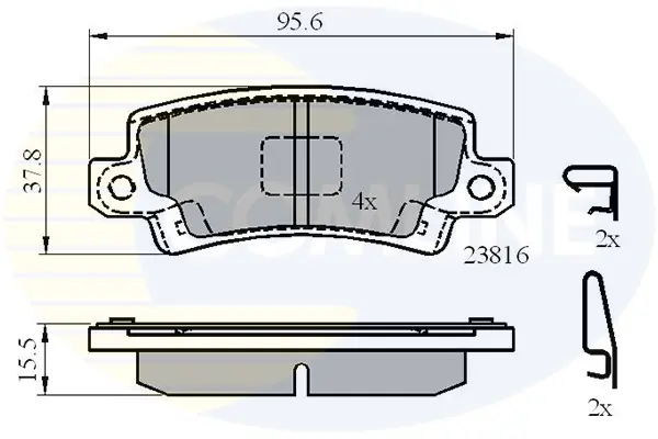 Comline - Гальмівні колодки до дисків COMLINE CBP3942 (фото 1)