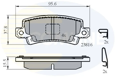 Comline - Гальмівні колодки до дисків COMLINE CBP3942